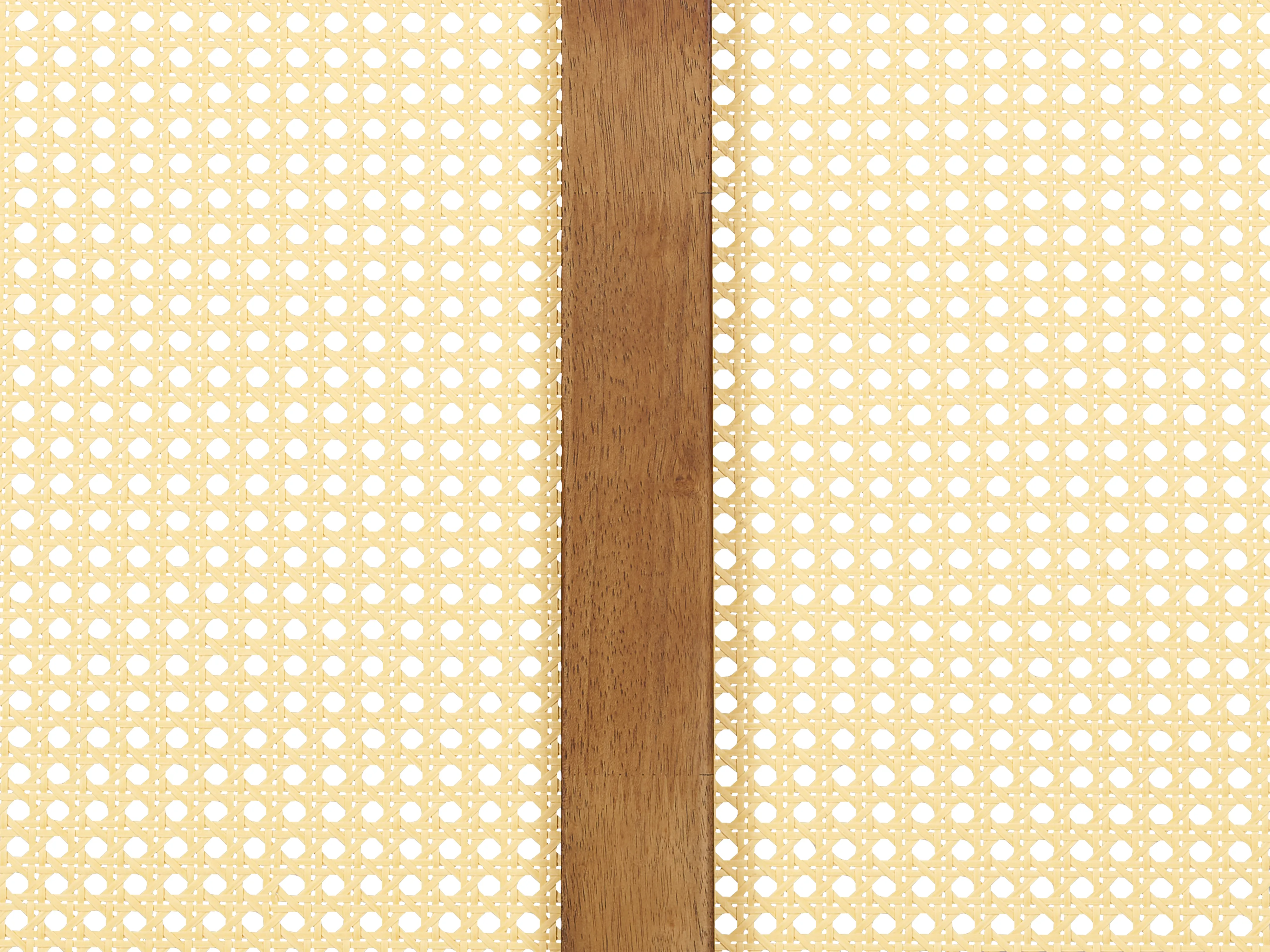 Bed met LED-verlichting Rotan VARZY 180 x 200 cm Bruin