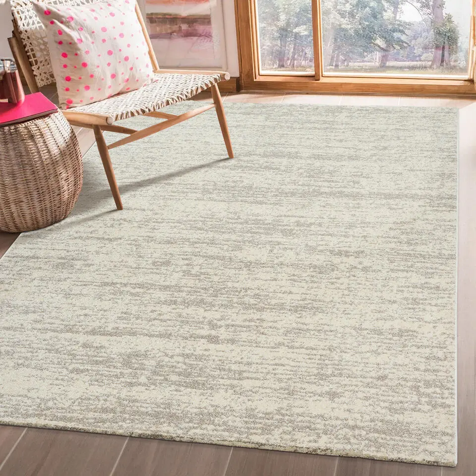 Relax Oslo - Laagpolig Effen Vloerkleed - Creme - 200x290 CM