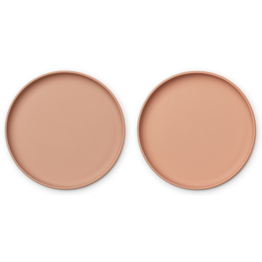 Køb LIEWOOD Brandon Silikone Tallerken 2-pak Pale Tuscany/Tuscany Rose Mix