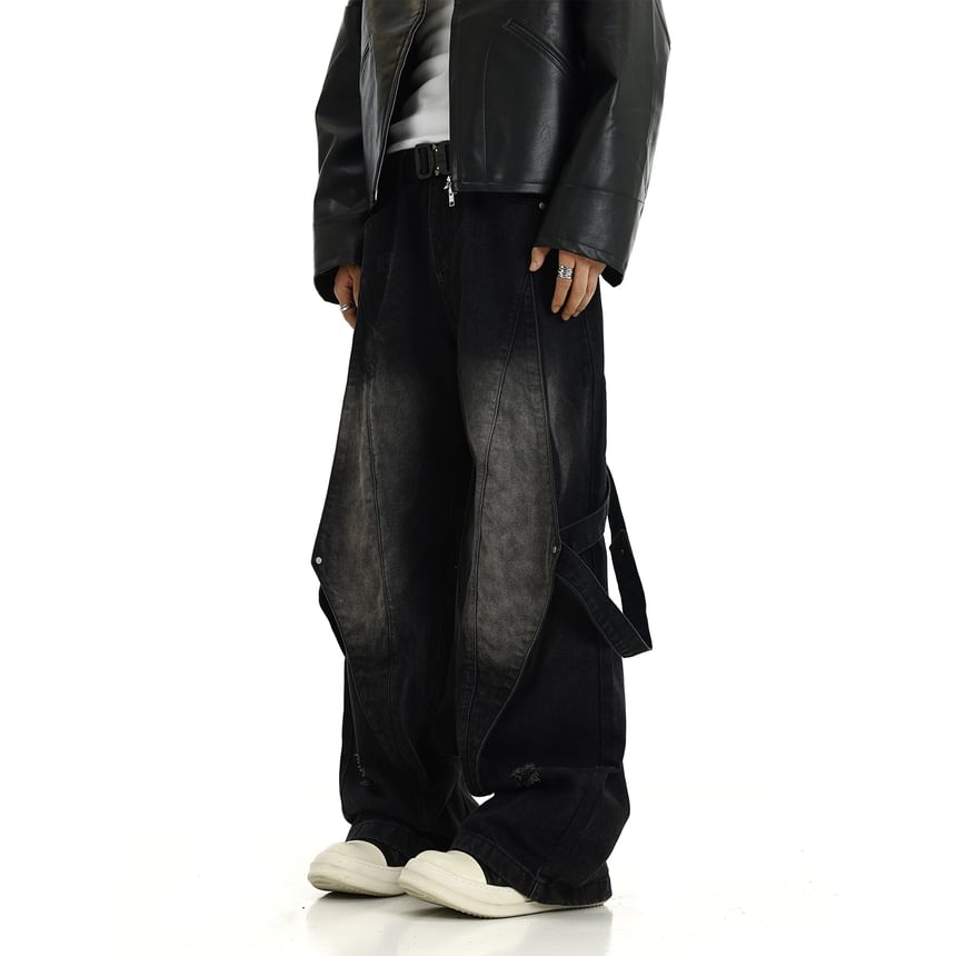 Meiksip - Hoge taille losse rechte jeans