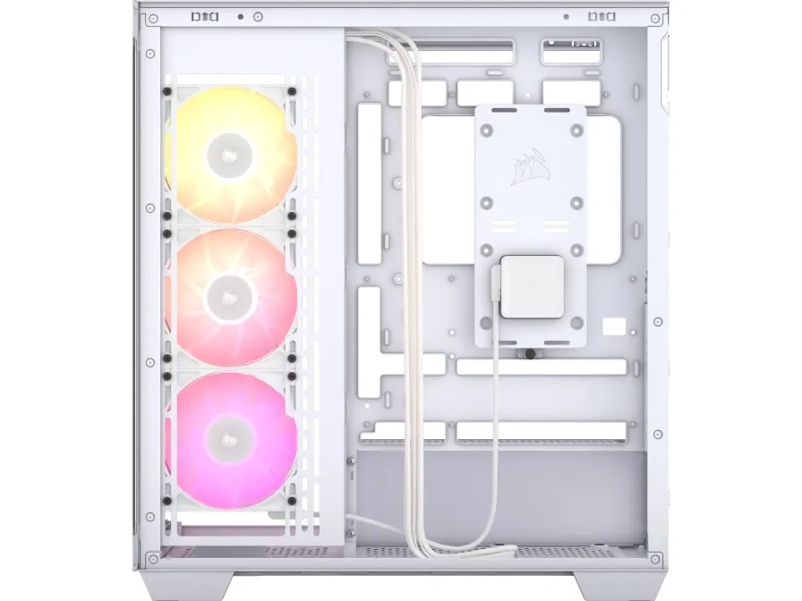CORSAIR iCUE LINK 3500X RGB - Mid tower - udvidet ATX - sidepanel med vindue (hærdet glas) - ingen strømforsyning (ATX) - hvid - USB/Lyd