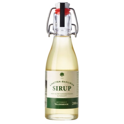 Limetten-Basilikum-Sirup