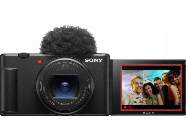 Sony ZV-1M2 - Digitalkamera - kompakt - 20.1 MP - 4K / 29.97 fps - 2.55x optisk zoom - ZEISS - Wi-Fi, Bluetooth - sort