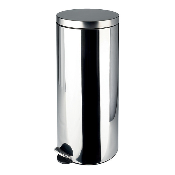 Poubelle à pédale Hailo inox 30 L