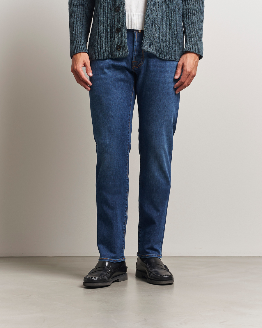 Jacob Cohën Bard Slim Fit Stretch Jeans Mid Blue