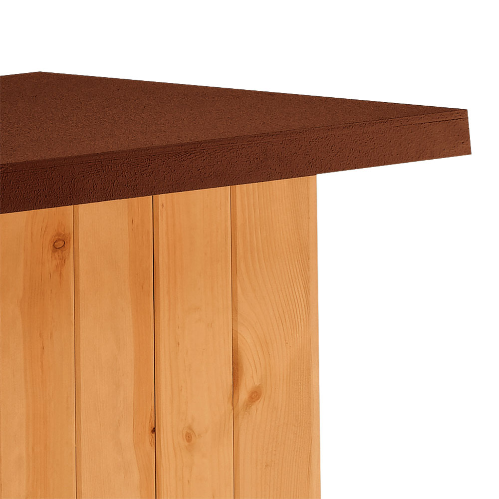 Ferplast niche pour chiens maisonnette baita 50 en bois fsc, pieds isolants en plastique, porte anti-morsures en aluminium, toit