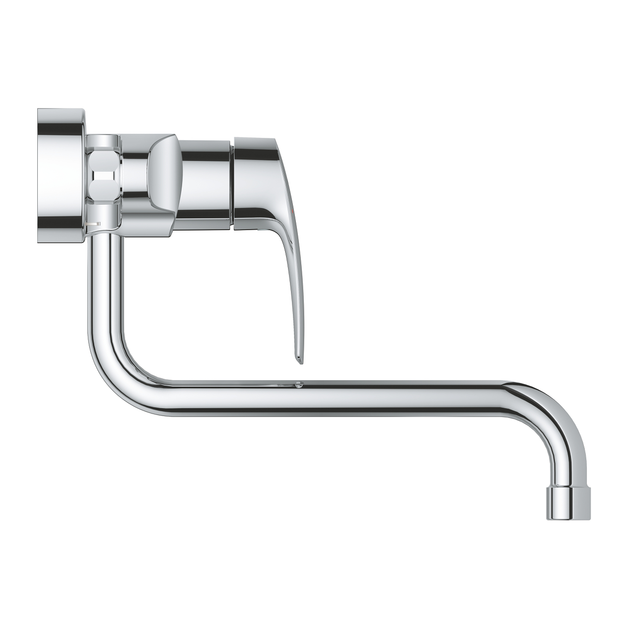 Grohe Eurosmart keukenkraan wand met lage uitloop sprong 27,6cm chroom