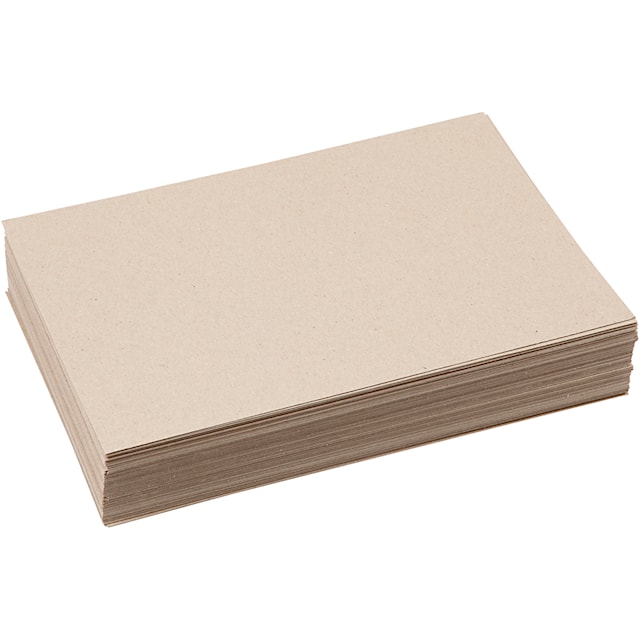 Resirkulert Papp, A4, ark 210x297 mm, 225 g, grå brun, 125 ark/ 1 pk.