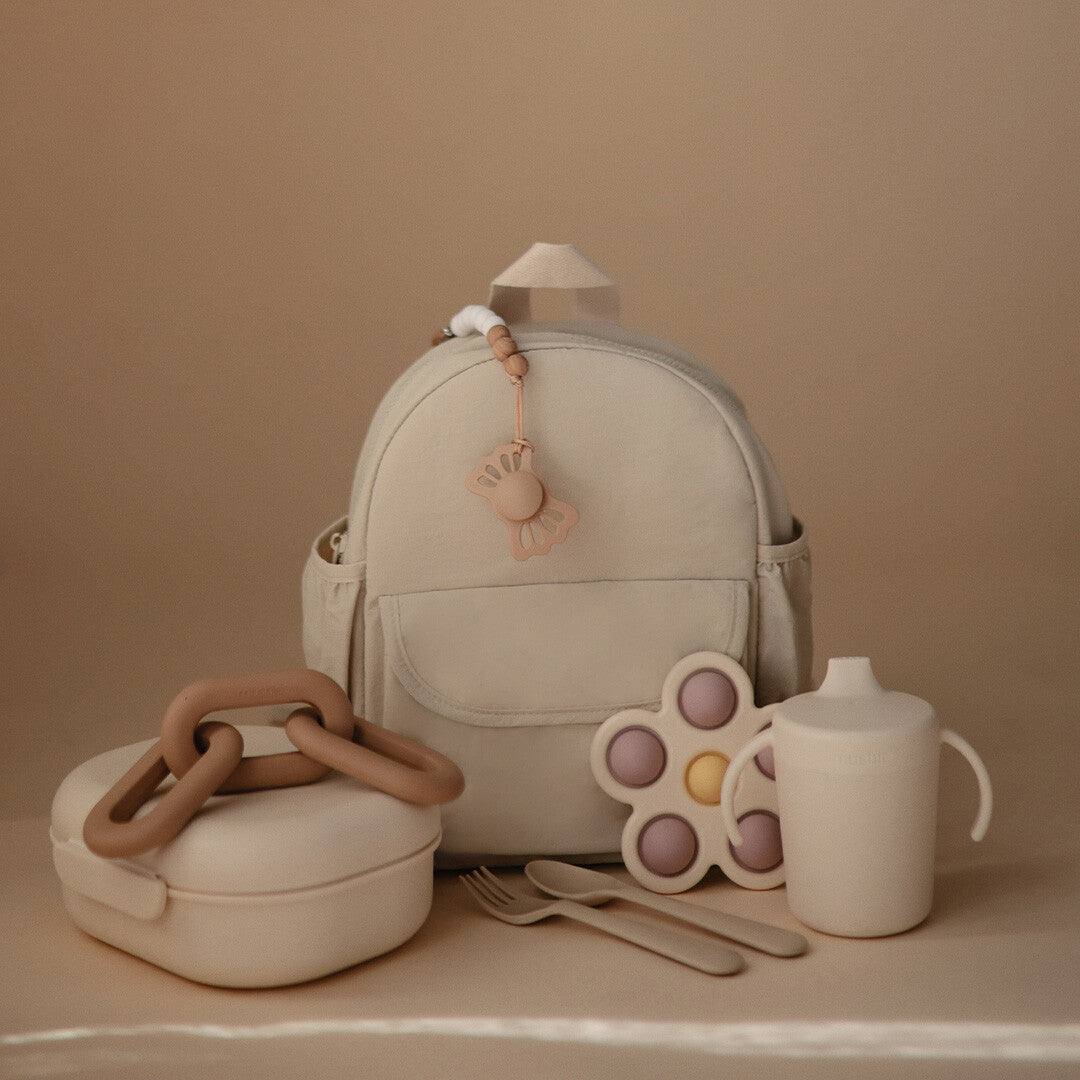 Mushie peuterrugzak fog - 28 cm