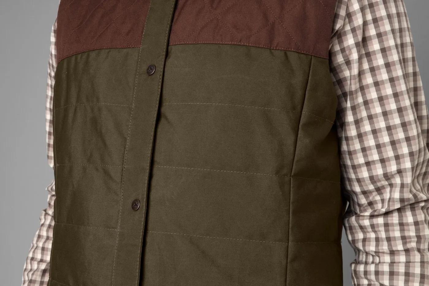 Härkila Women's Retrieve Waistcoat Dark Warm Olive/Burgundy