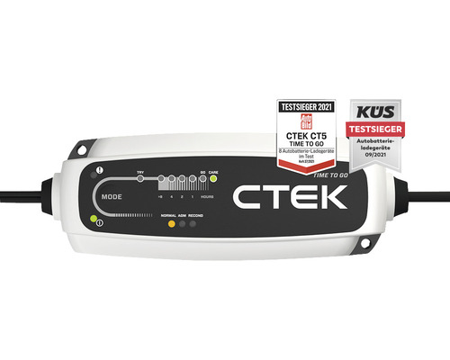 CTEK CT5 Time To Go-lader met aftelfunctie 20–160 Ah