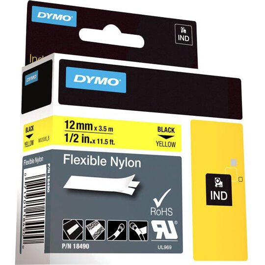 DYMO RHINO Etiquette industrielle souple en nylon