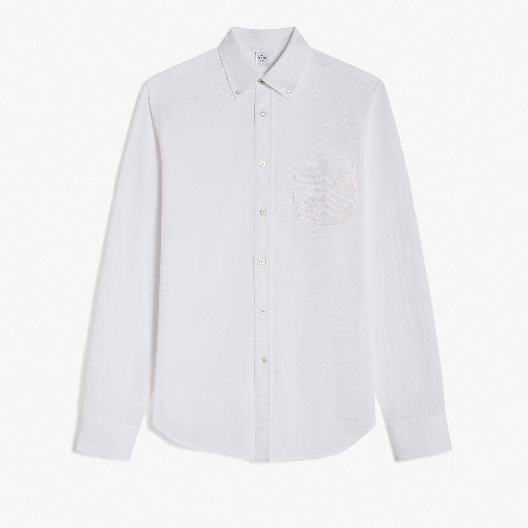 Chemise Piquee Avec Poche Scritto