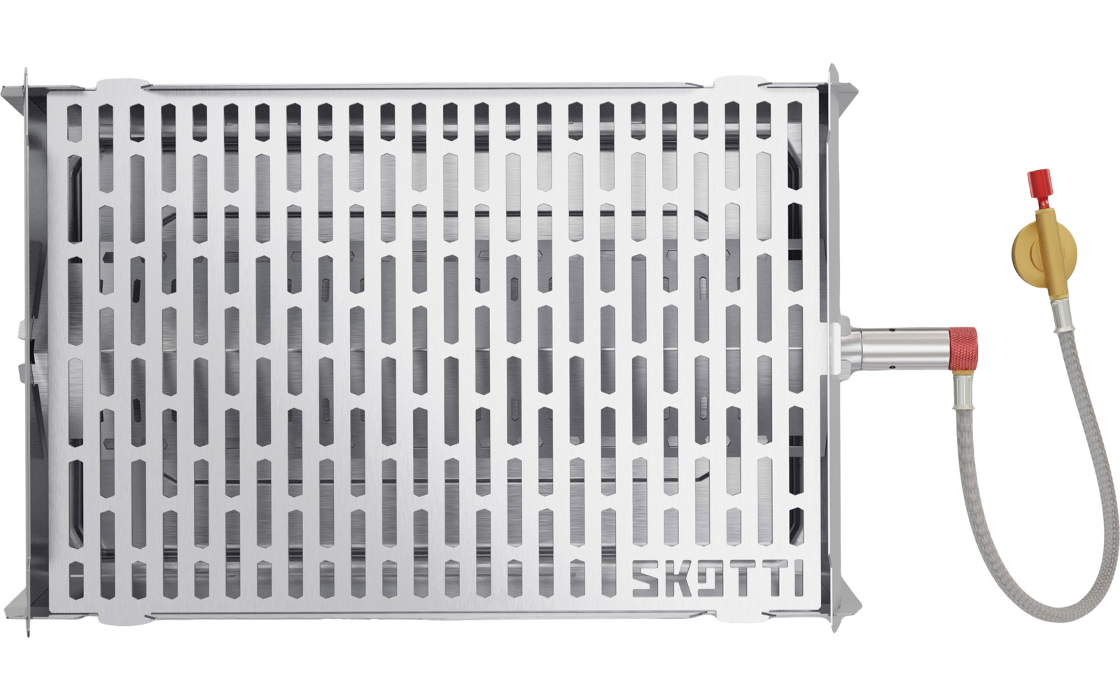 Skotti mobiler Gasgrill / Kohlegrill inklusive Tragetasche und Gasschlauch