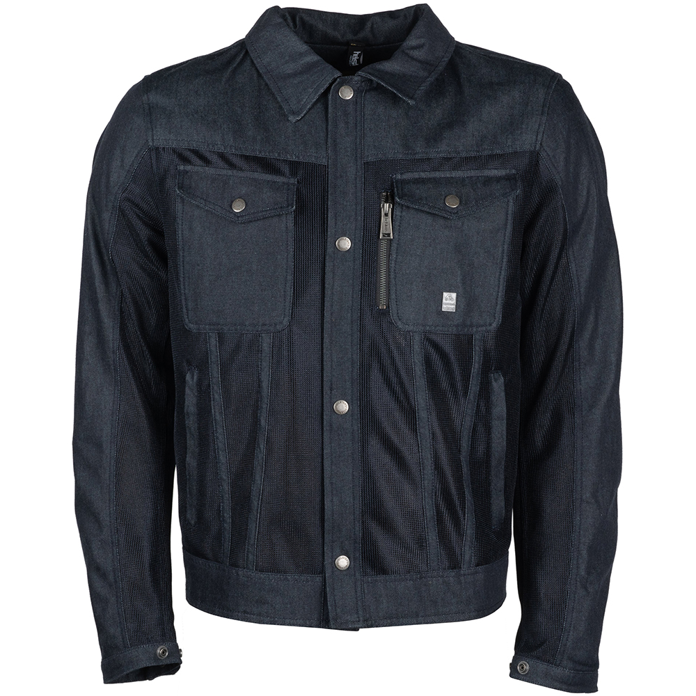 Helstons - Blouson Western Air coton mesh Bleu