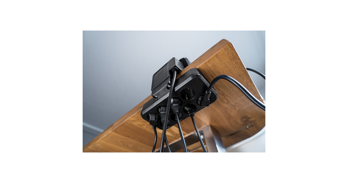 Brennenstuhlestilo Duplex stekkerdoos met schakelaar stekkerdoos  (Zwart/zilver, 1x USB C, 1x USB A)