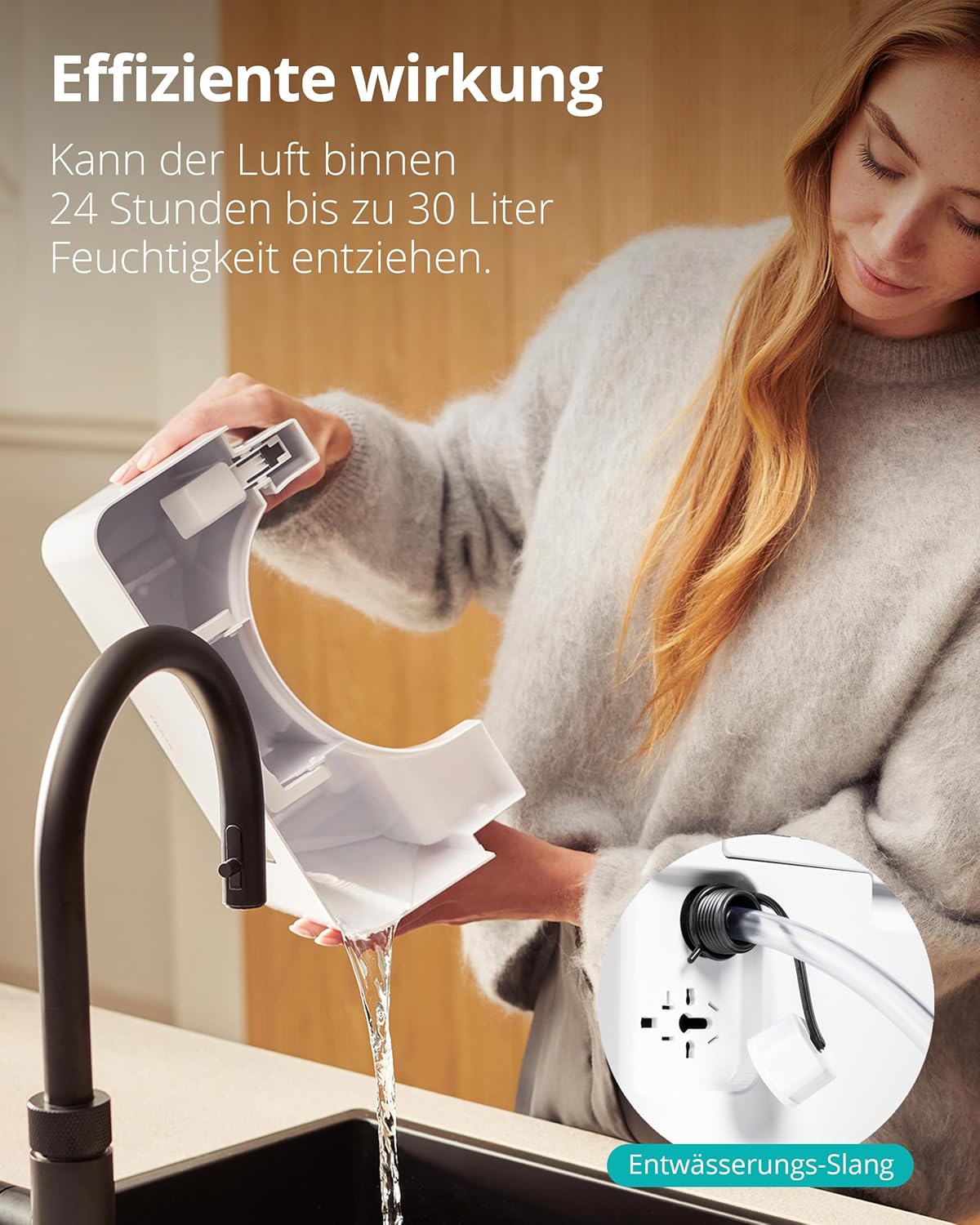 Duux Bora Smart Luftentfeuchter - 30L/24h - Raumentfeuchter für jeden Raum bis 40 m² - Steuerbar mit App - Luftentfeuchter Keller mit Wäschetrocknungsmodus
