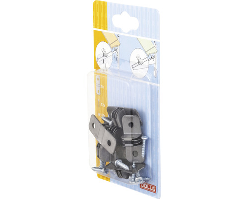 Duofix RVS plankbevestigingen, 6 stuks