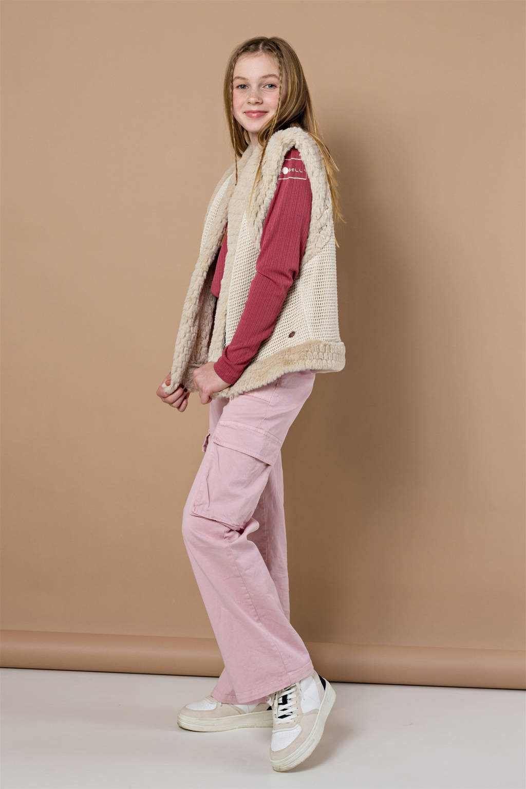 NoBell’ regular fit cargobroek Susy oudroze