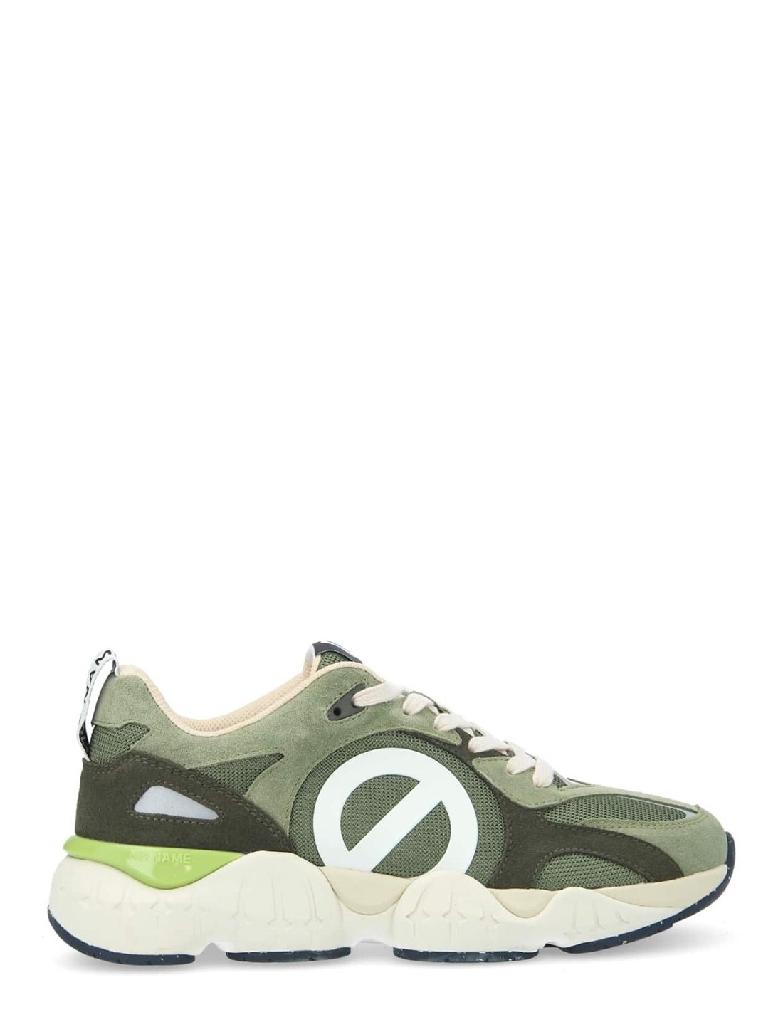 no name Baskets de ville Homme Krazee Runner M Vert Daim