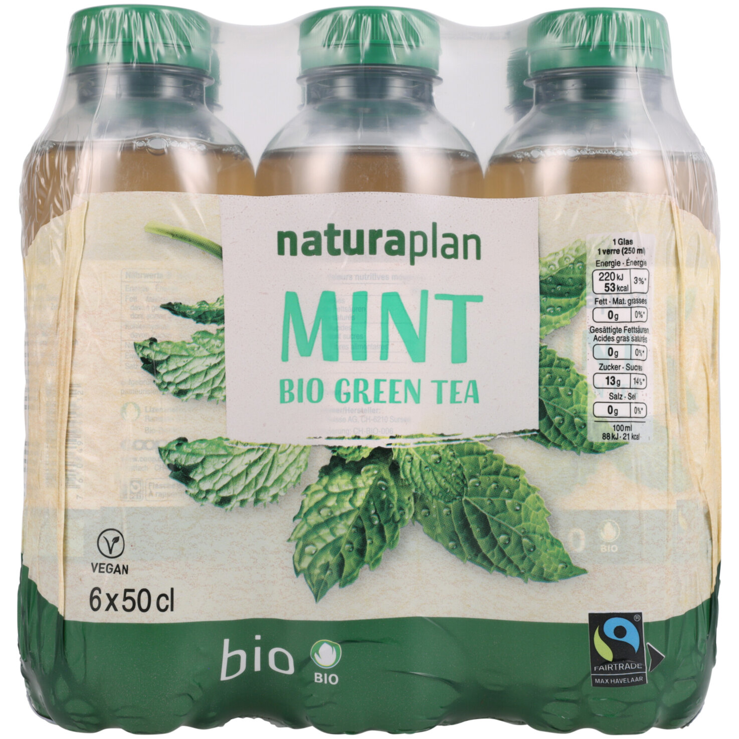Naturaplan Organic Moroccan Mint Green Ice Tea 6x50cl
