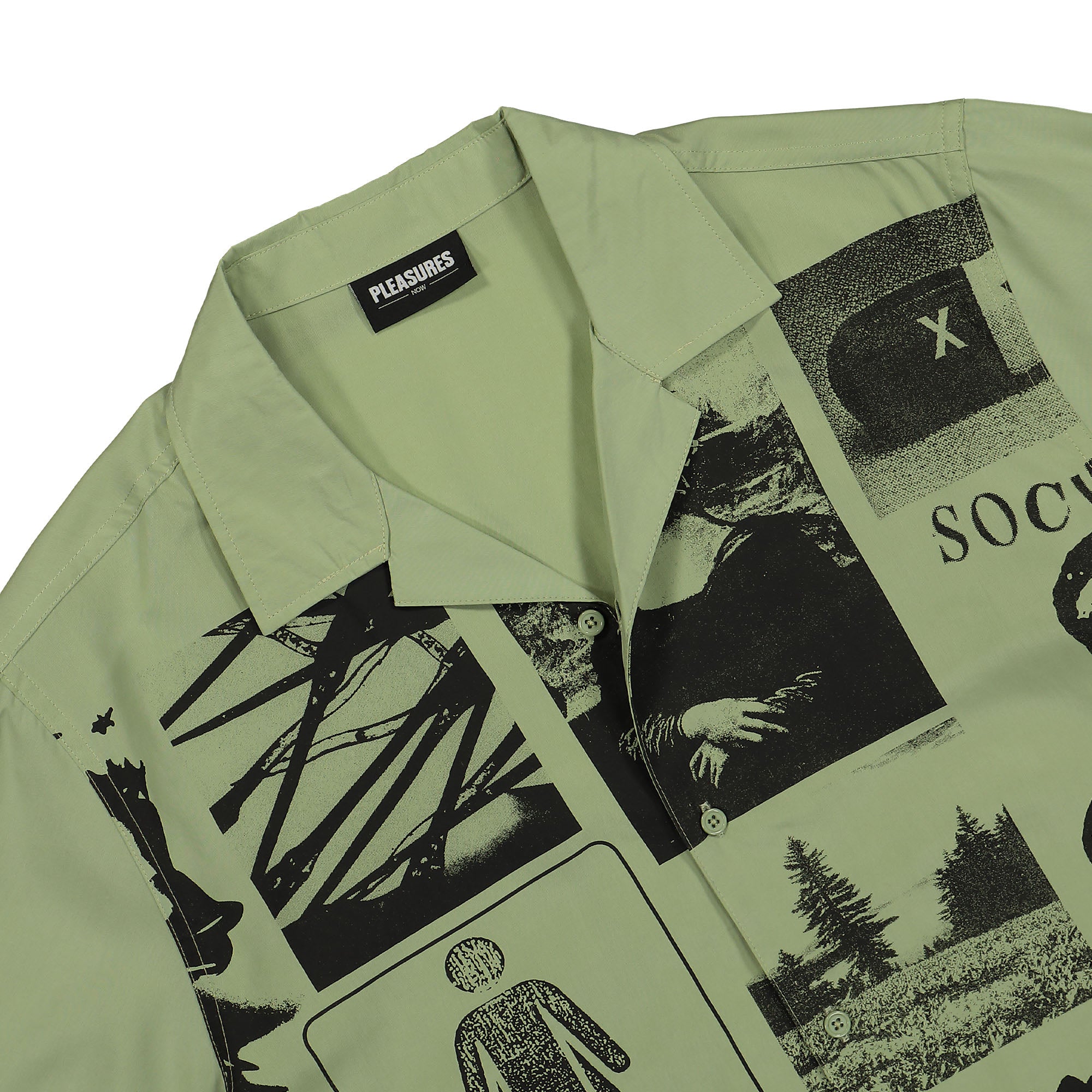 Pleasures<br>Choices Camp Collar Button Down Shirt