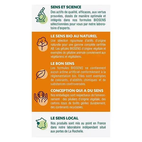 Biosens Tônico Orgânico 30 cápsulas vegetais