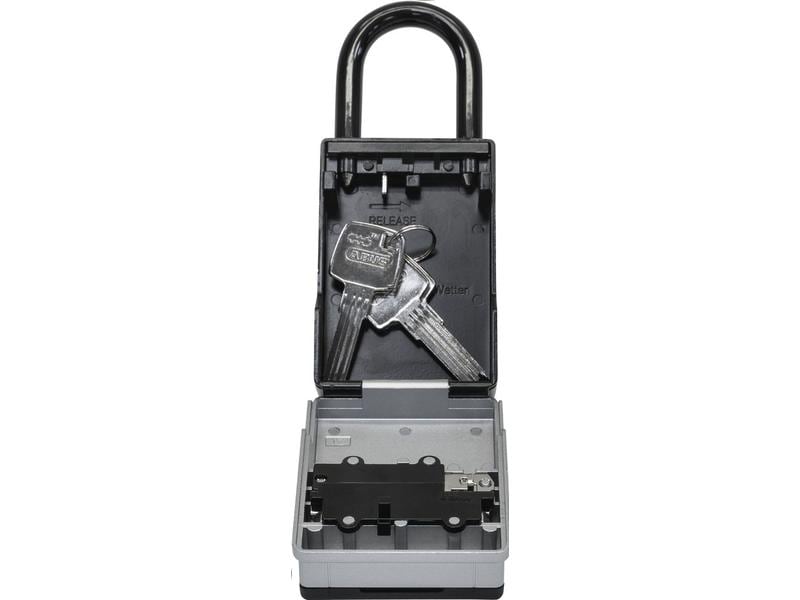 Abus Schlüsselschrank 737 Mini B mit Bügel KeyGarage, Silbe Schlüsselkasten mit Zahlencode