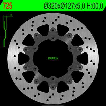 Disque de frein Rond NG flottant