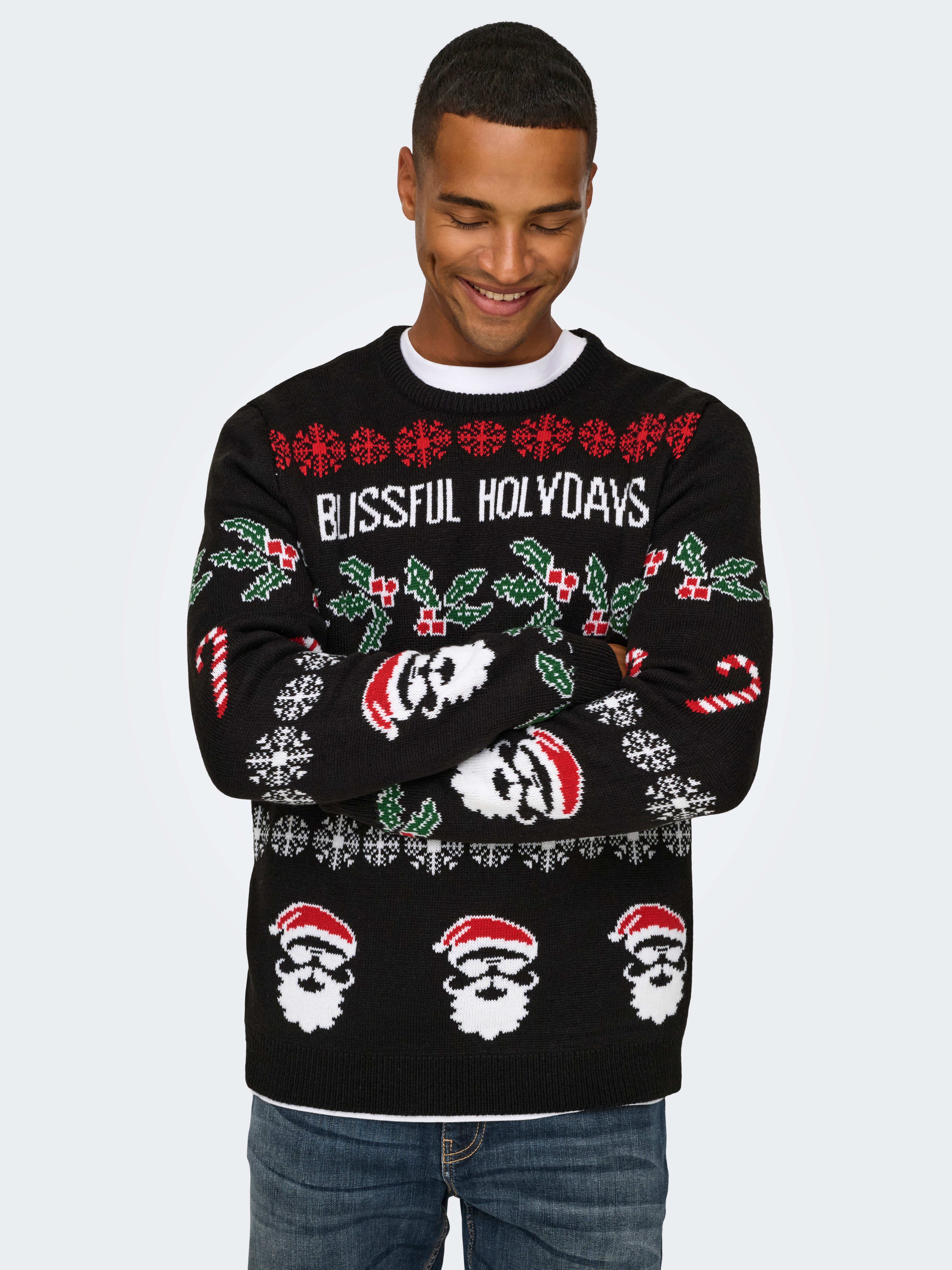 ONSXMAS Pullover Black