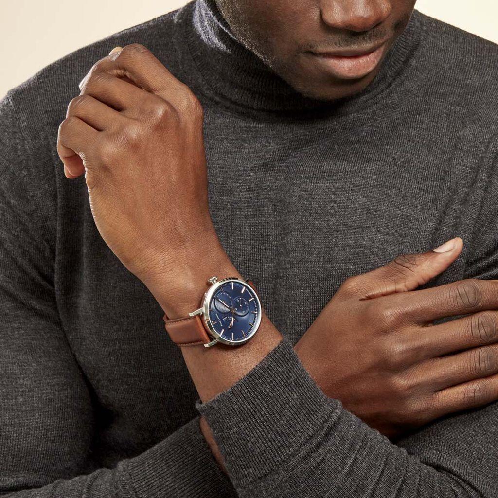 Montre Pierre Lannier Collection Evidence Bleu