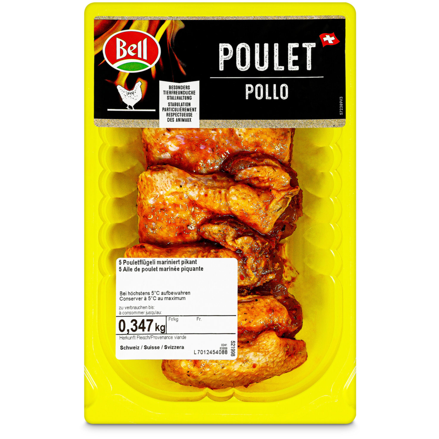 Bell Pouletflügel Hot Spicy ca. 330g