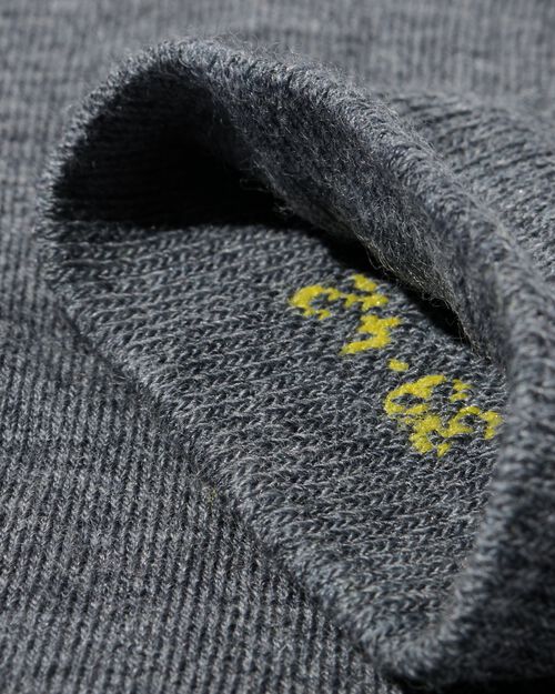 chaussettes homme en laine 2 paires gris chiné