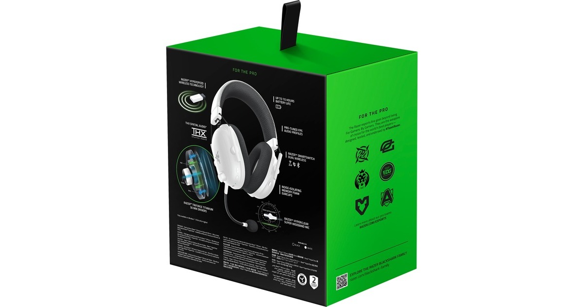 RazerBlackShark V2 Pro 2023 over-ear gaming headset  (Wit, Pc, PlayStation 4, Xbox One, Nintendo Switch)