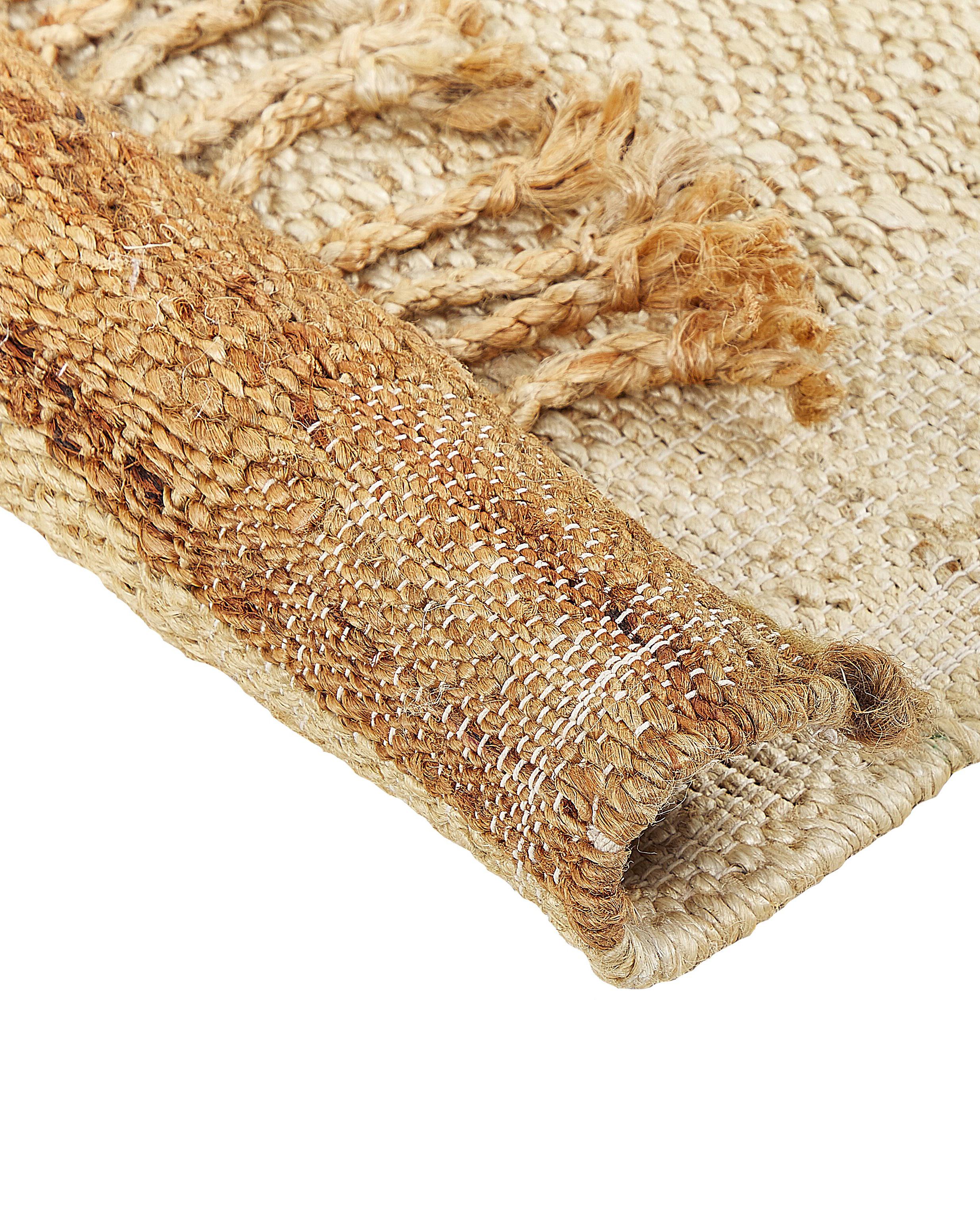 Vloerkleed DEDEMLI Beige 160 x 230 cm Jute