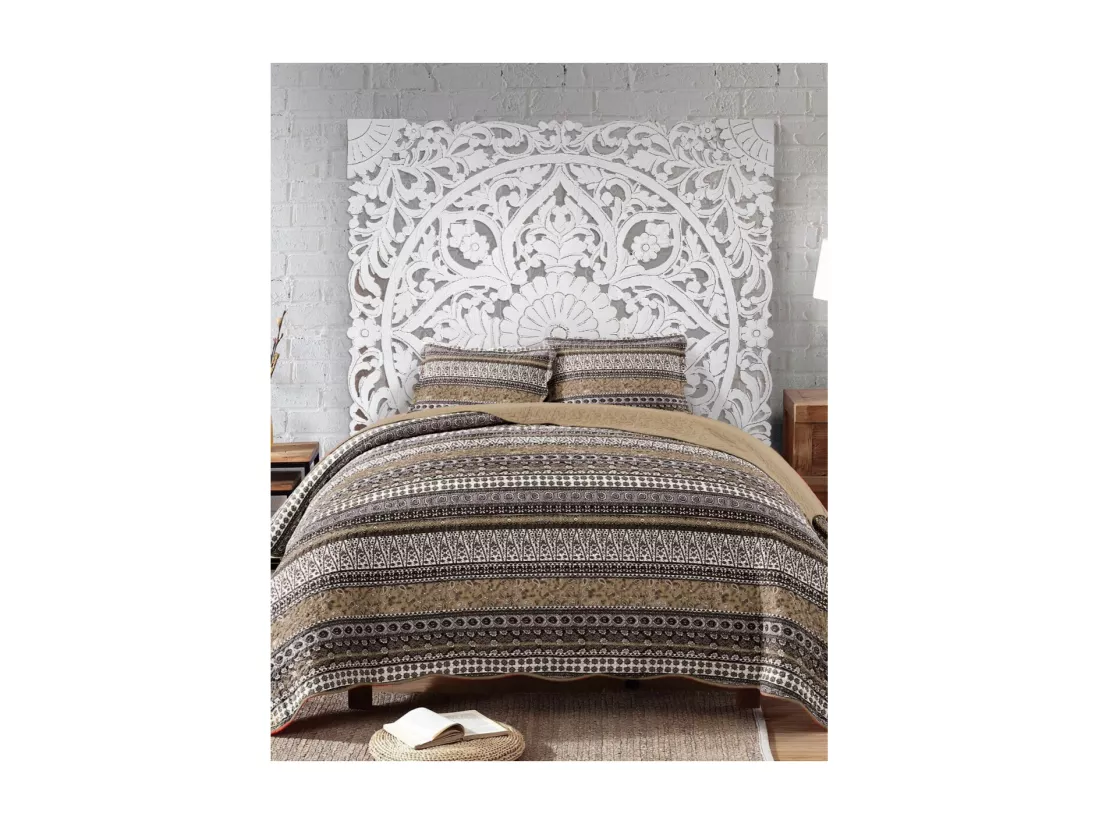 Tête De Lit Bois Blanc 120x4x120cm - Décoration d'Autrefois