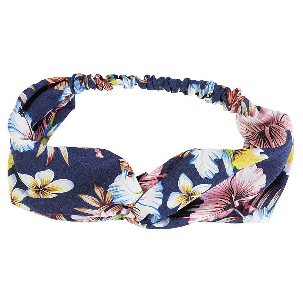 Bandeau noir imprimé tropical