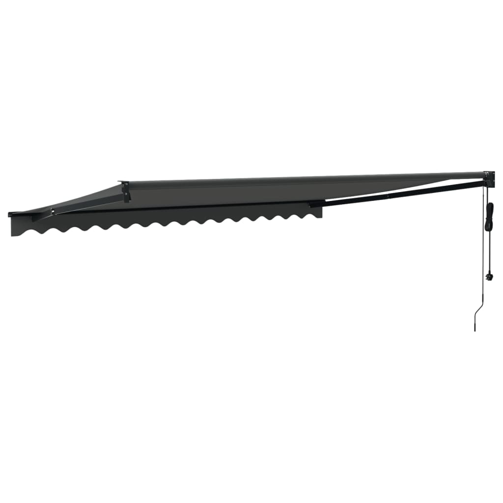 Auvent rétractable automatique anthracite 4x3 m