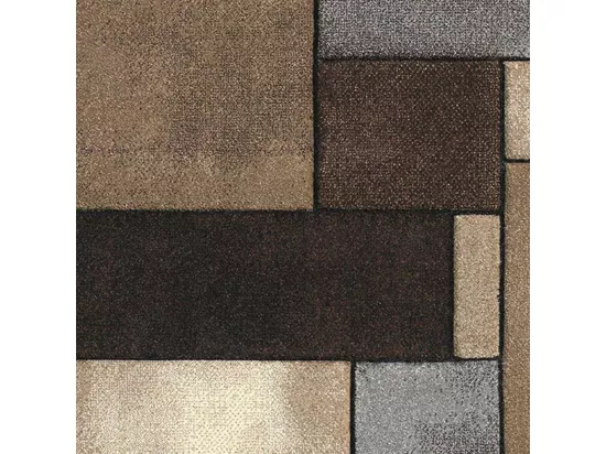 tapis salon 160x230 tissé beige rectangle motif géométrique GEOME