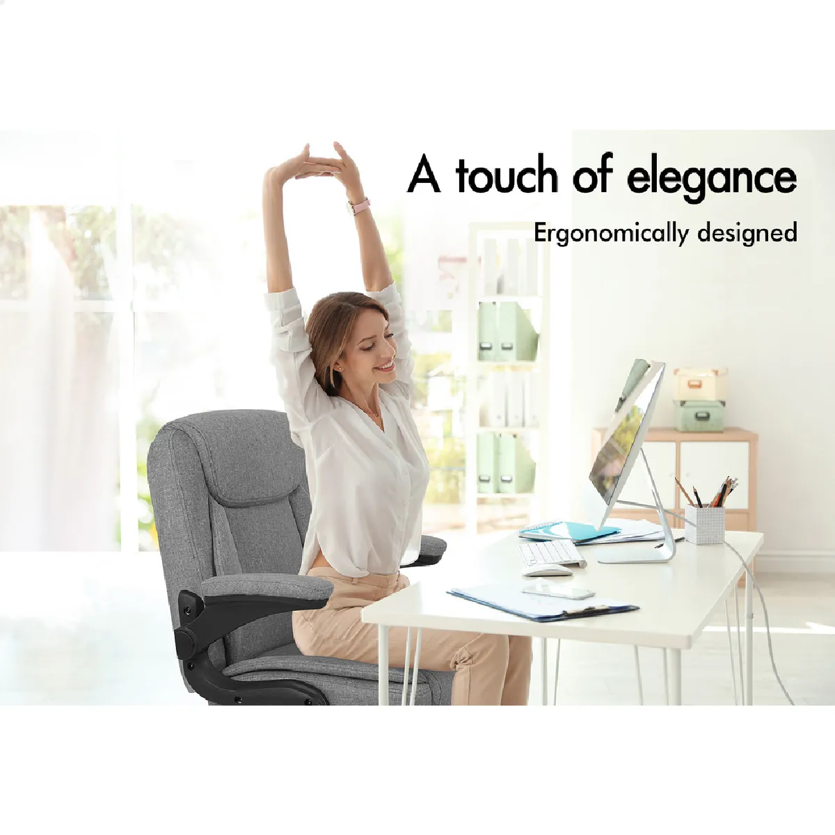 Alfordson Chaise de Bureau Massage