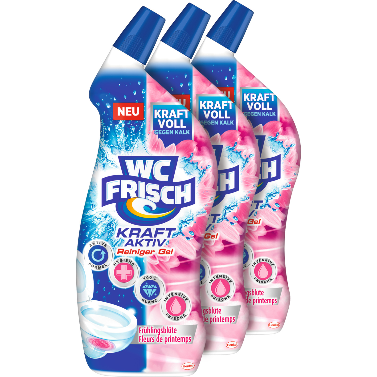 WC Frisch WC-Gel Fühlingsblüte 3x750ml