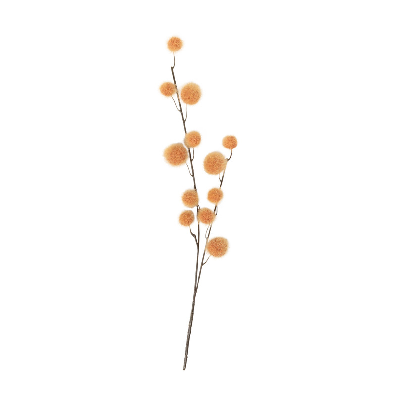 Tak met bolletjes - oranje - 103 cm