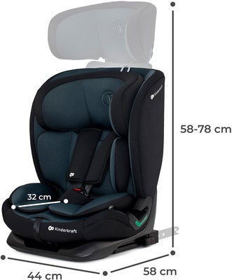 Kinderkraft ONETO3 i-Size Bilstol, Graphite Black