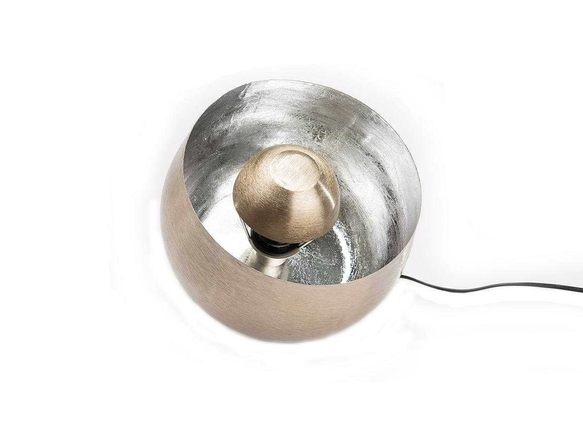 Lampe à poser samuel argenté ø 28 cm