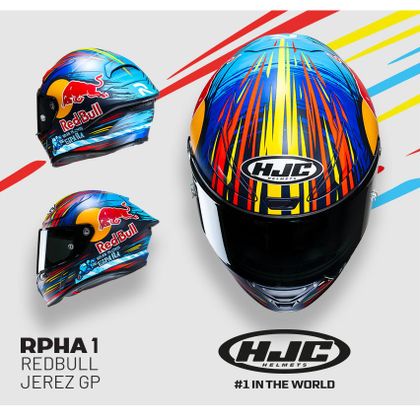 Casque Hjc RPHA 1 - RED BULL JEREZ GP - Bleu / Rouge