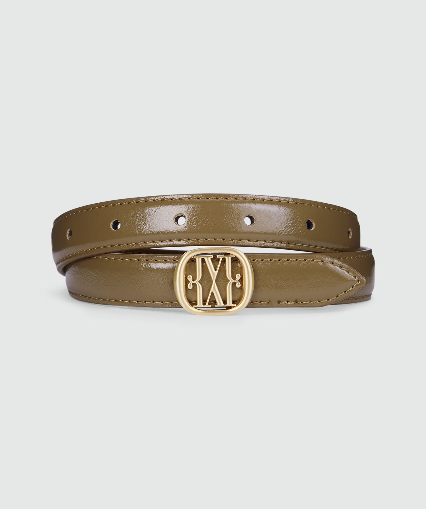 JV-DORISSA riem met logo - creme white khaki