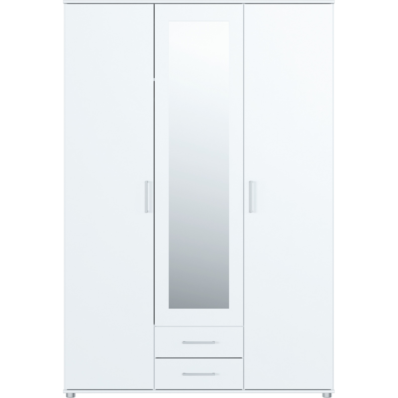 Schrank Bianca II, 3-türig, 137 x 201 cm weiss