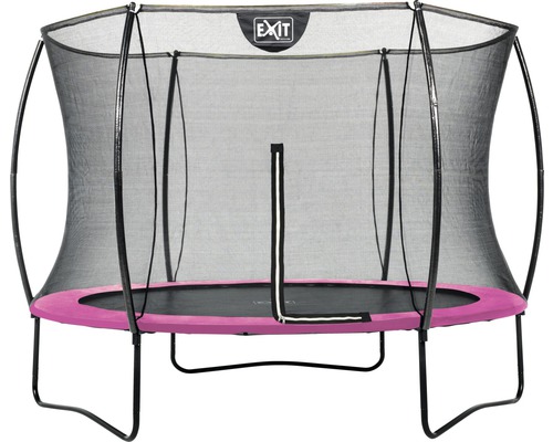 EXIT Silhouette trampoline met veiligheidsnet, Ø 244 cm, roze