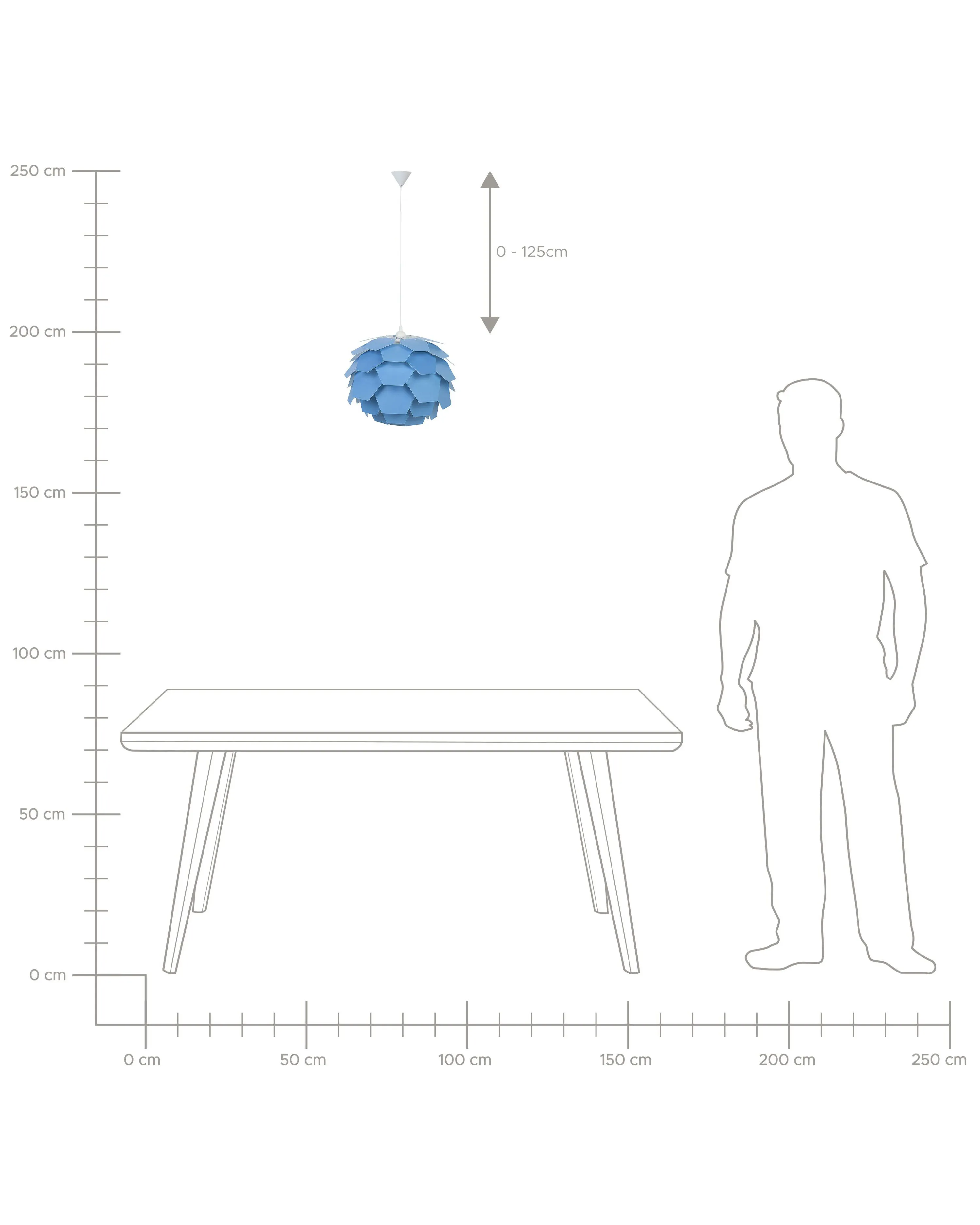 Hanglamp SEGRE S Blauw