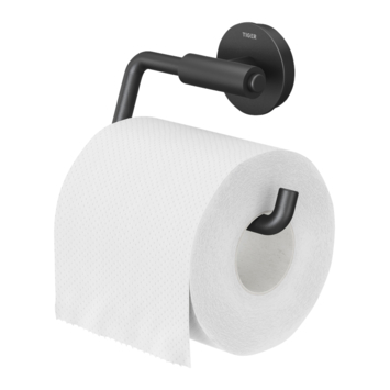 Tiger Orion toiletrolhouder zonder klep - Zwart